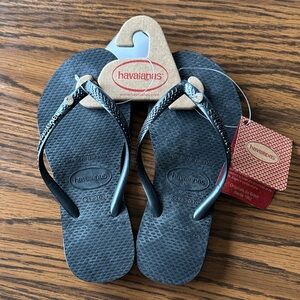 Havaianas Kids Black Flip Flops